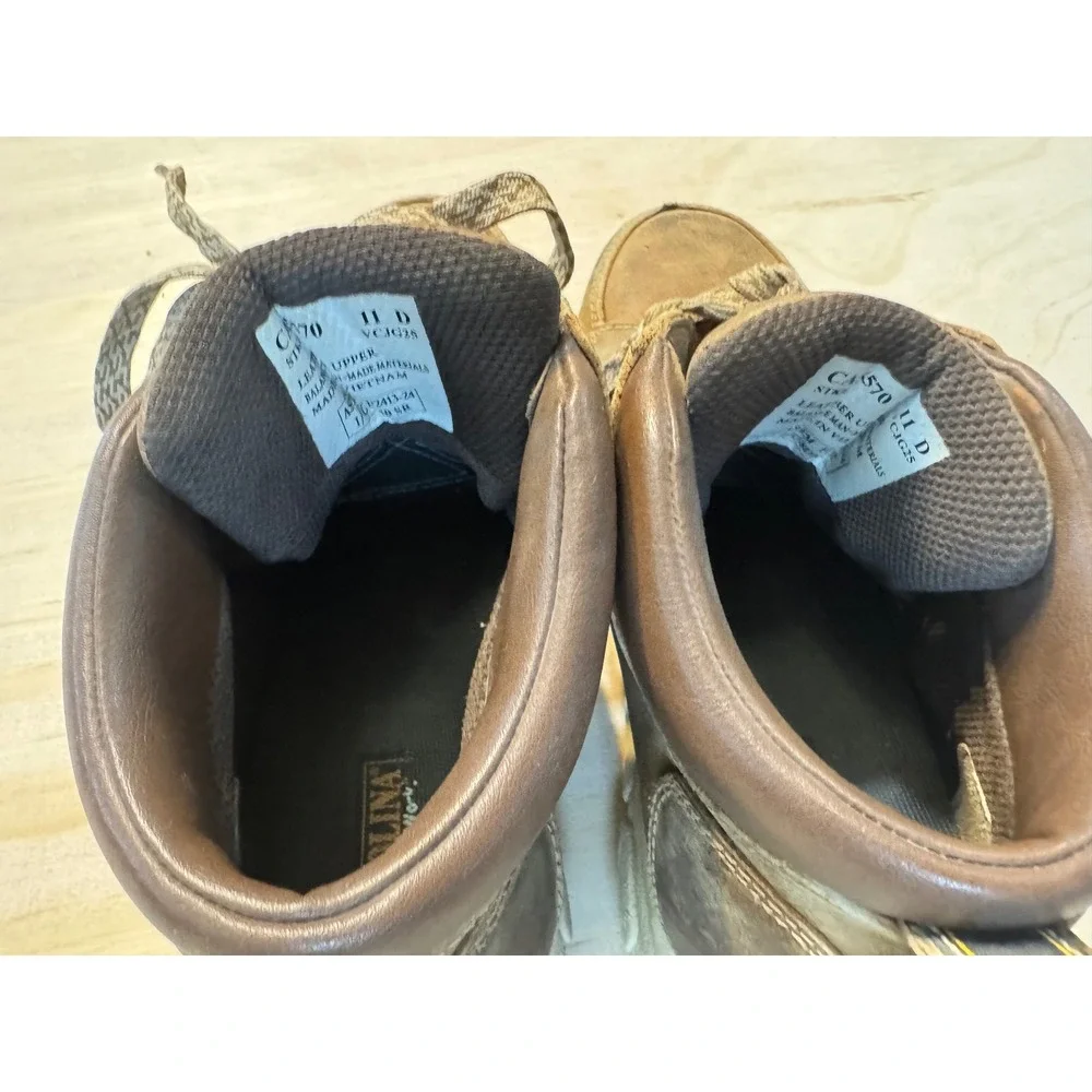Carolina CA5570 ESD Safety Toe Work Boots Brown Leather 11D‎ Utility